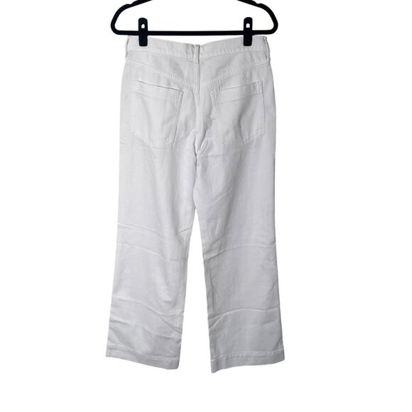 NWT J. Crew Wide Leg White Drapey Denim Trouser Size 29 - Picture 5 of 11